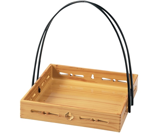 福井クラフト 5.5京すかし手提盛器 クリーム刷毛目 55203860 1個（ご注文単位1個）【直送品】