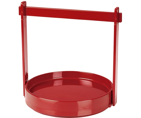 福井クラフト 6寸 丸手提盛器 朱 50023920 1個（ご注文単位1個）【直送品】