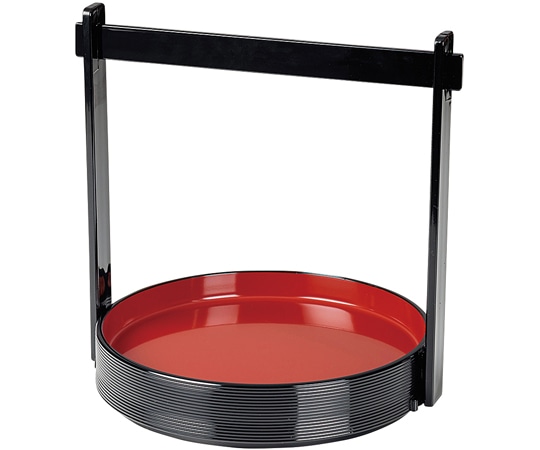 福井クラフト 6寸 丸手提盛器 黒内朱 51023420 1個（ご注文単位1個）【直送品】