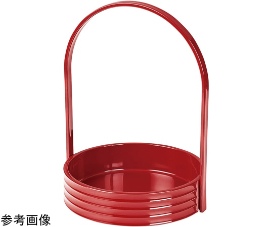 福井クラフト 65寸 ロクロ目手提盛器 朱 50023930 1個(ご注文単位1個)【直送品】