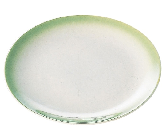 福井クラフト 5.5京篭用丸陶皿 グリーン吹 97010010 1個（ご注文単位1個）【直送品】