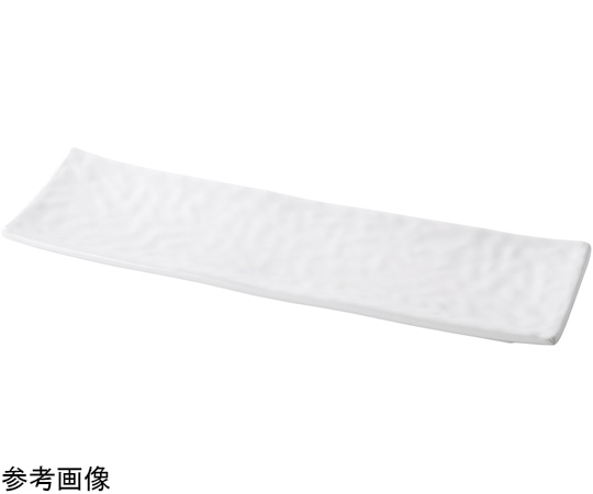 福井クラフト メラミン 37.2 雅雲波目長角皿 白グロス 51024950 1個（ご注文単位1個）【直送品】