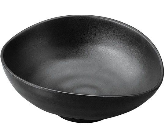 福井クラフト メラミン 24.0 楕円たわみ内筋鉢 黒マット 75005750 1個（ご注文単位1個）【直送品】