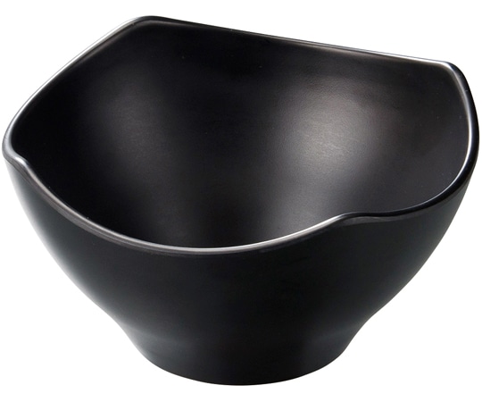 福井クラフト メラミン 21cm 四ッ山丸鉢 黒マット 51022570 1個（ご注文単位1個）【直送品】