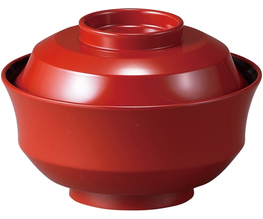 福井クラフト 耐熱4寸 天竜寺椀 朱無地 内黒 30048250 1個（ご注文単位1個）【直送品】