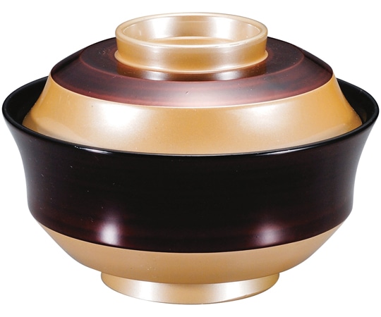 福井クラフト 耐熱4寸 天竜寺椀 銀透きべっ甲帯 内黒 12033740 1個（ご注文単位1個）【直送品】