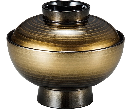 福井クラフト 4寸 段付直仙才椀 金かすみ 37001950 1個（ご注文単位1個）【直送品】