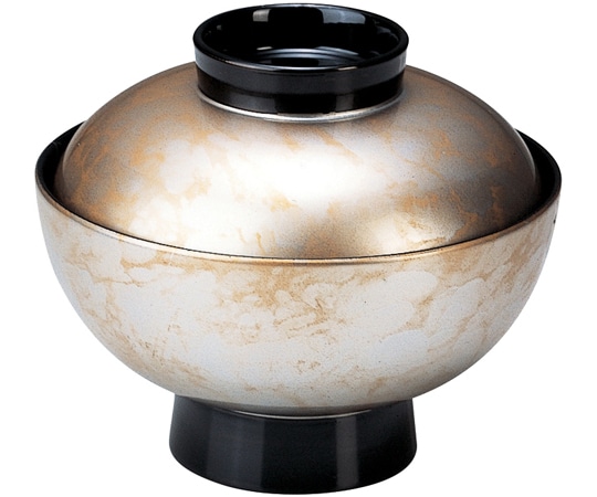 福井クラフト 4寸 段付直仙才椀 金銀八雲 12025150 1個（ご注文単位1個）【直送品】