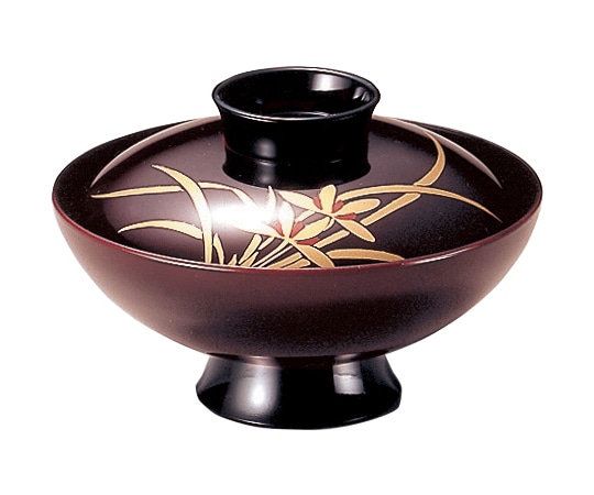 福井クラフト 4寸 小槌椀 溜/蘭 内黒 35041810 1個（ご注文単位1個）【直送品】