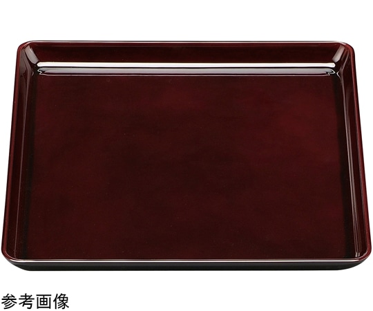 福井クラフト 尺2 角盆 溜SH天塗 50410840 1個（ご注文単位1個）【直送品】