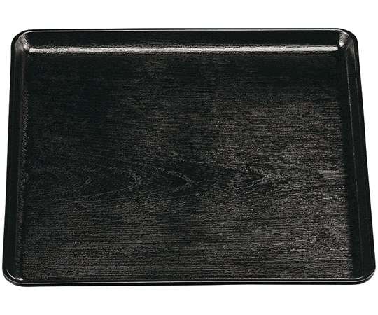 福井クラフト (AP)尺2 木目正角トレー 黒SLタタキ 11016940 1個（ご注文単位1個）【直送品】