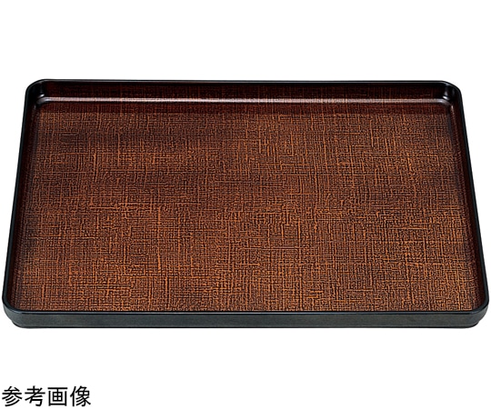 福井クラフト 尺2 大寿布目盆 ブラウンカスリSL 50302060 1個（ご注文単位1個）【直送品】