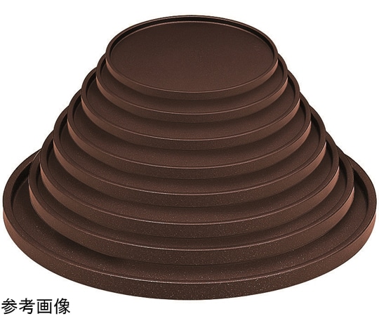 福井クラフト 尺0 DX丸盆 ブラウンメタ普賢塗弱SL 15811680 1個（ご注文単位1個）【直送品】