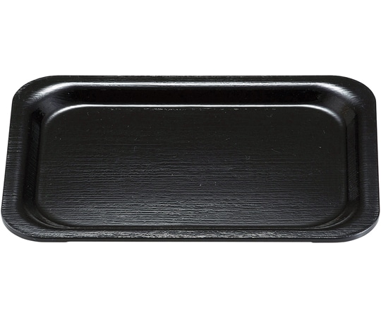 福井クラフト 耐熱A)厚渕隅丸ミニ盆 黒SL 14020510 1個（ご注文単位1個）【直送品】