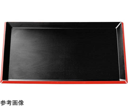 福井クラフト 尺2 新千筋利休盆 黒天朱 51023310 1個（ご注文単位1個）【直送品】