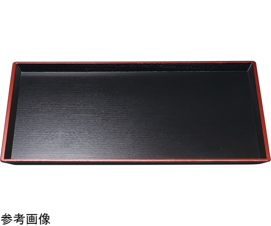 福井クラフト 耐熱A)尺5 清流長手木目盆 黒天朱SL 50305870 1個（ご注文単位1個）【直送品】