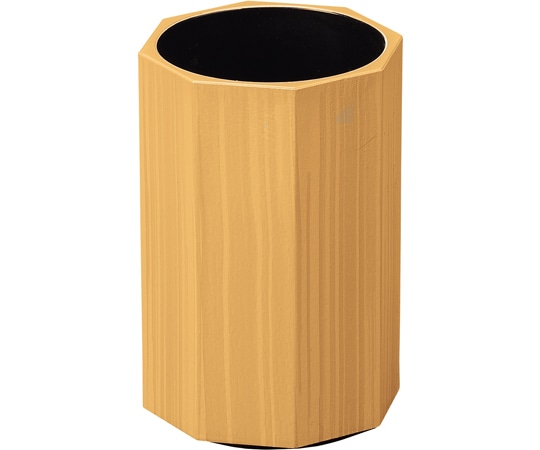 福井クラフト 八角木目箸立(大 φ83)白木刷毛目 81258289 1個（ご注文単位1個）【直送品】