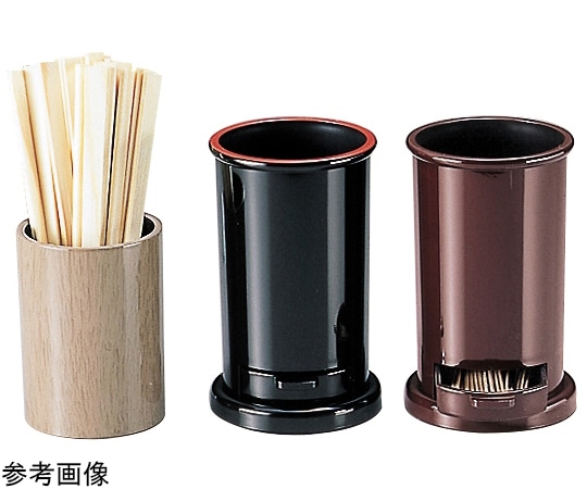 福井クラフト 丸箸立て(楊子箱付)黒天朱 82013520 1個（ご注文単位1個）【直送品】