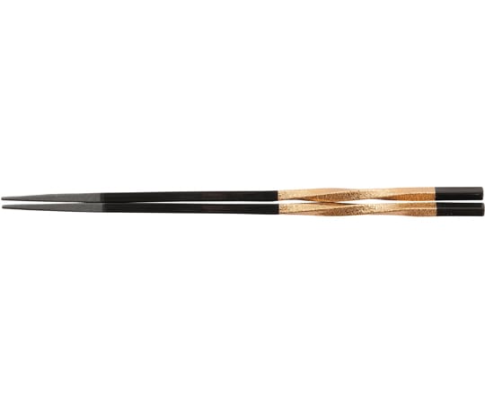 福井クラフト PBT22.5cm 細身ねじり箸 金盛り帯 30011370 1個（ご注文単位1個）【直送品】