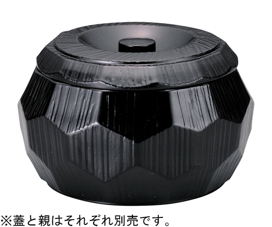 福井クラフト はつり亀甲丼 黒塗(内黒)蓋 41000151 1個（ご注文単位1個）【直送品】