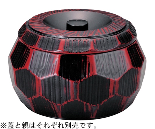 福井クラフト はつり亀甲丼 曙塗(内黒)蓋 41000171 1個（ご注文単位1個）【直送品】