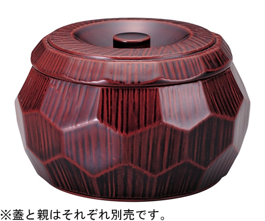 福井クラフト はつり亀甲丼 本漆調溜塗(内黒)蓋 41000191 1個（ご注文単位1個）【直送品】