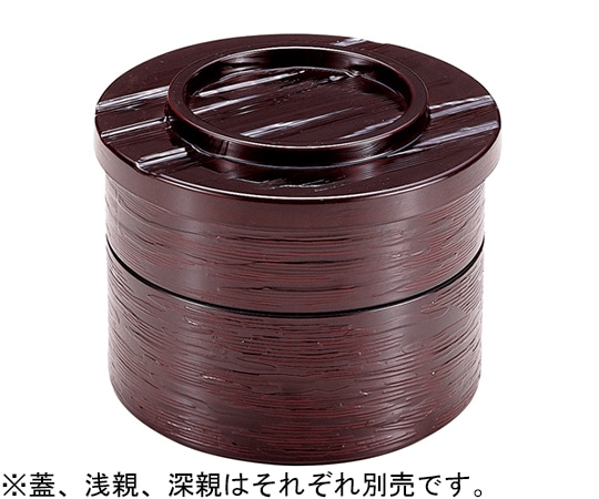 福井クラフト ヘゲ目丸重 溜内朱 浅親 44022220 1個（ご注文単位1個）【直送品】