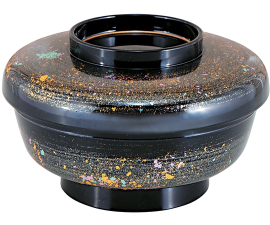 福井クラフト やすらぎミニ丼 銀光彩ぼかし内朱(蓋親) 41000090 1個（ご注文単位1個）【直送品】