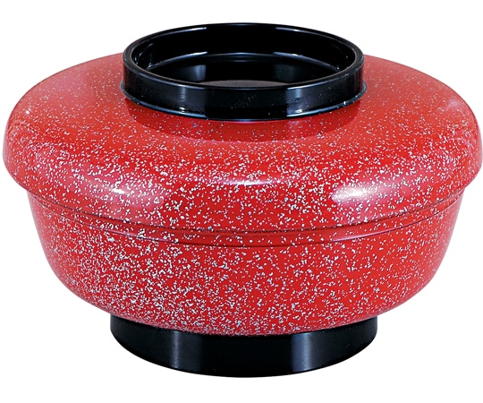 福井クラフト やすらぎミニ丼 朱本銀平目ツバ黒内黒(蓋親) 41000100 1個（ご注文単位1個）【直送品】