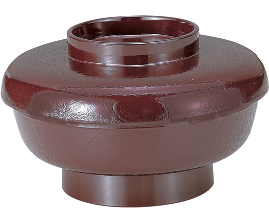 福井クラフト 6寸 やすらぎ木目丼(蓋親)新溜内朱 45014190 1個（ご注文単位1個）【直送品】