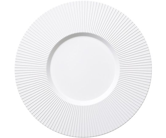 福井クラフト 28cm タービンプレート ホワイト(汚染防止クリヤ/裏白塗 75020260 1個(ご注文単位1個)【直送品】