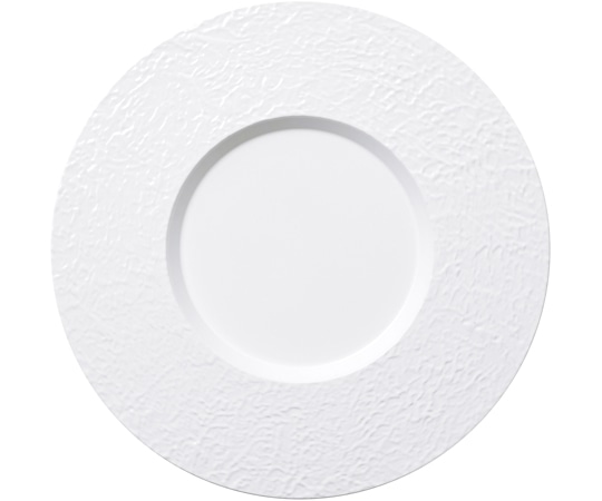 福井クラフト 耐熱28cm ムーンプレート ホワイト(汚染防止クリヤ/裏白塗 75020370 1個（ご注文単位1個）【直送品】