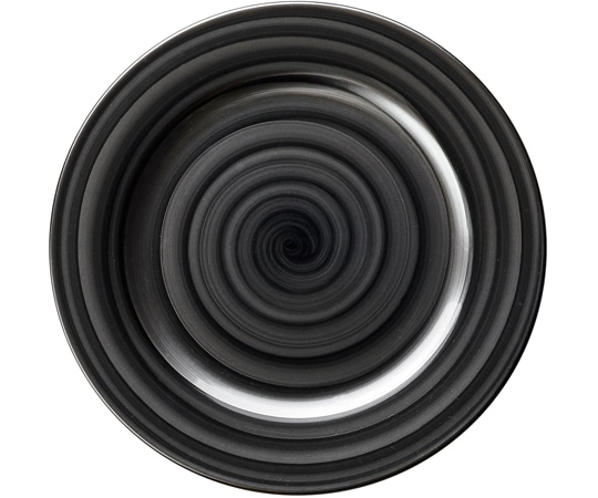 福井クラフト 18cm 丸プレート 銀渦 74011240 1個（ご注文単位1個）【直送品】