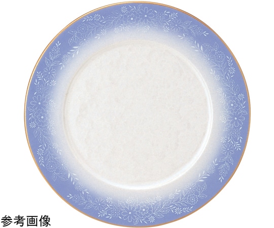 福井クラフト 27cm 丸プレート パープルフラワー 51403890 1個（ご注文単位1個）【直送品】