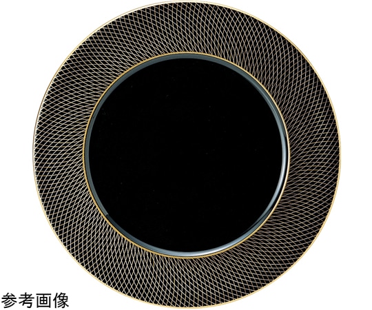 福井クラフト 31cm 深丸プレート 金銀武蔵野黒 51405210 1個（ご注文単位1個）【直送品】