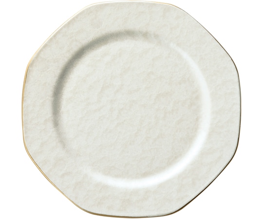 福井クラフト 18cm 八角プレート ホワイトアクア 74011250 1個(ご注文単位1個)【直送品】