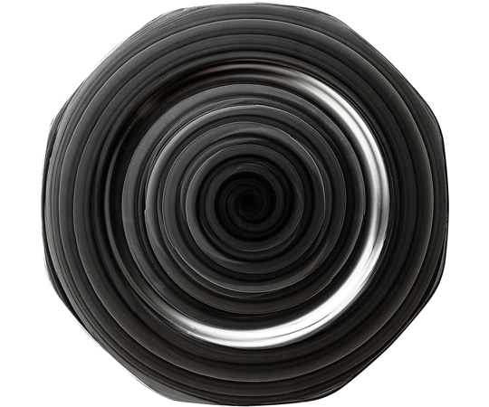 福井クラフト 31cm 八角プレート 銀渦 74011200 1個（ご注文単位1個）【直送品】