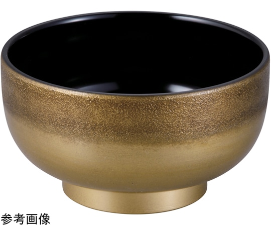 福井クラフト 5.4寸 富貴鉢 絞り墨入れ銀内黒 33503600 1個（ご注文単位1個）【直送品】