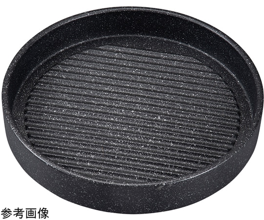 福井クラフト 22cm 丸型肉皿 黒石目調 62164640 1個（ご注文単位1個）【直送品】