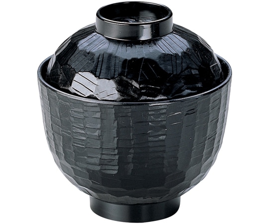 福井クラフト 木彫小吸椀 黒 35000040 1個（ご注文単位1個）【直送品】