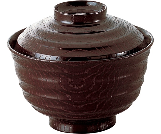 福井クラフト 3.5寸 飛竜乱引き椀(蓋親)溜 33100160 1個（ご注文単位1個）【直送品】