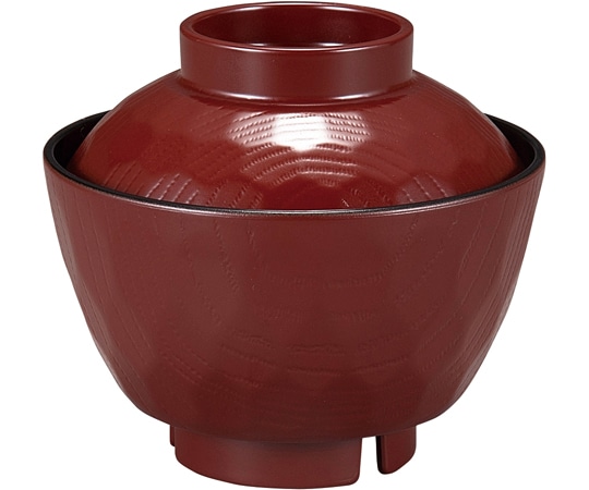 福井クラフト 耐熱ピース亀甲椀(小)吟朱内黒 30044370 1個（ご注文単位1個）【直送品】