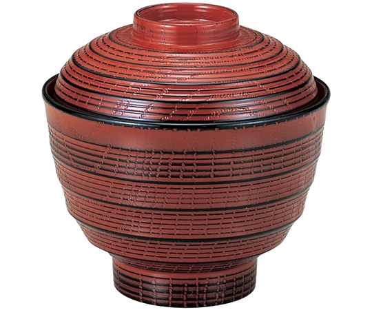 福井クラフト 積楽ロクロ目椀(蓋親)根来 12017090 1個（ご注文単位1個）【直送品】