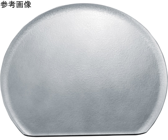 福井クラフト 尺3 浪漫半月盆 タタキ銀SL/裏黒塗 17419260 1個（ご注文単位1個）【直送品】