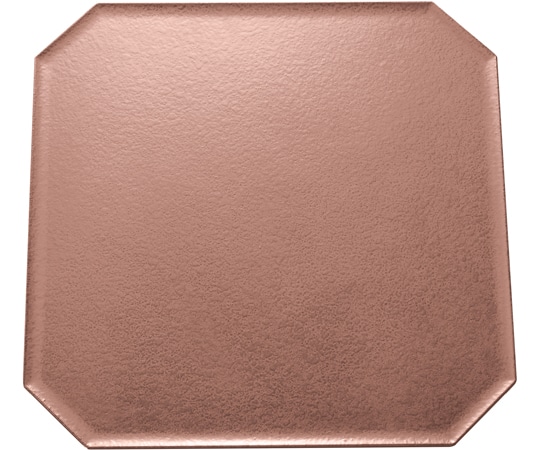 福井クラフト 30cm 隅切スクエアプレート タタキ銅/裏黒塗 17417890 1個（ご注文単位1個）【直送品】