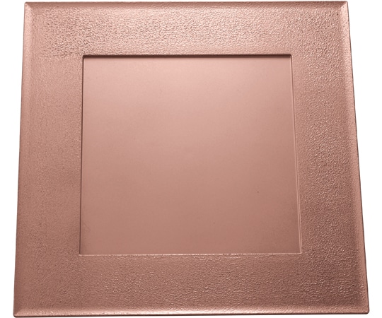 福井クラフト 尺1 角懐石炉縁盆 渕絞り銅/裏黒塗 17418040 1個（ご注文単位1個）【直送品】