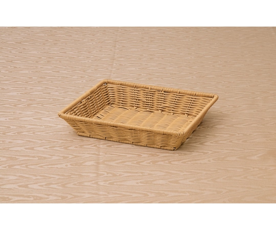 福井クラフト PP長角バスケット 1/2 アイボリー(浅) 70022540 1個（ご注文単位1個）【直送品】