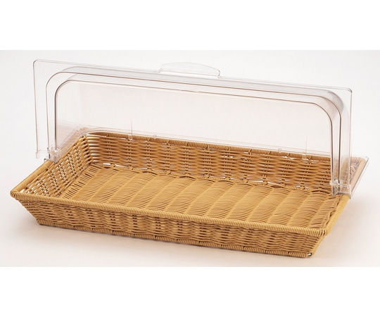 福井クラフト PP長角バスケット 1/1(浅)アイボリー+1/1カバー 50024035 1個（ご注文単位1個）【直送品】