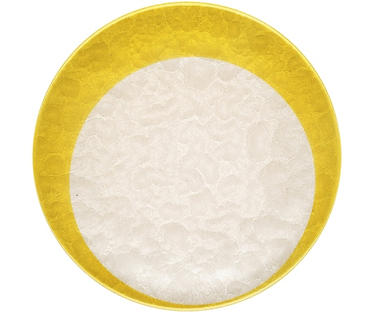 福井クラフト A150寿司皿 アクア三日月 イエロー 12042900 1個（ご注文単位1個）【直送品】