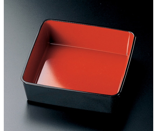 福井クラフト 正角鉢 内朱天黒 22030910 1個（ご注文単位1個）【直送品】